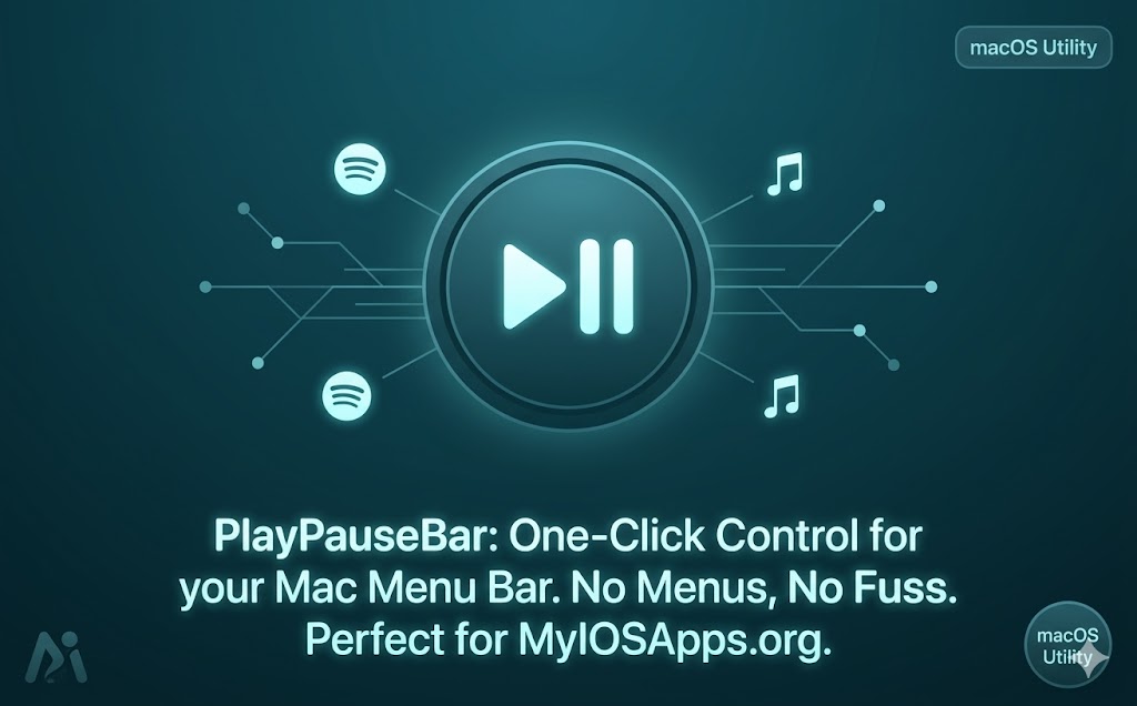 PlayPauseBar Banner: Integrated Media Control for macOS